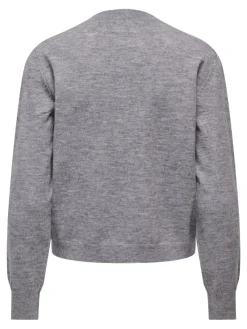 Only Pullover & Sweatshirts*ONLCAMILLE BASIC L/S CARDIGAN KNT NOOS Medium Grey Melange
