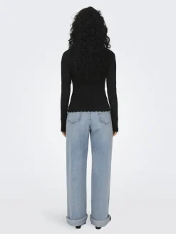 Only Shirts*ONLCARLOTTA L/S TOP NOOS JRS Black