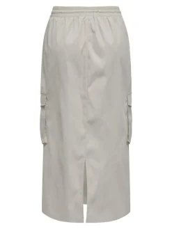 Only Röcke*ONLCASHI CARGO LONG SKIRT WVN NOOS Chateau Gray
