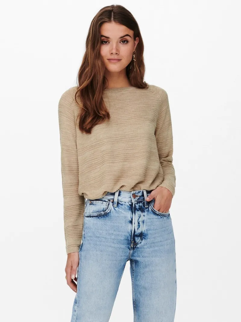 Only Pullover & Sweatshirts*ONLCAVIAR LS PULLOVER CS KNT humus