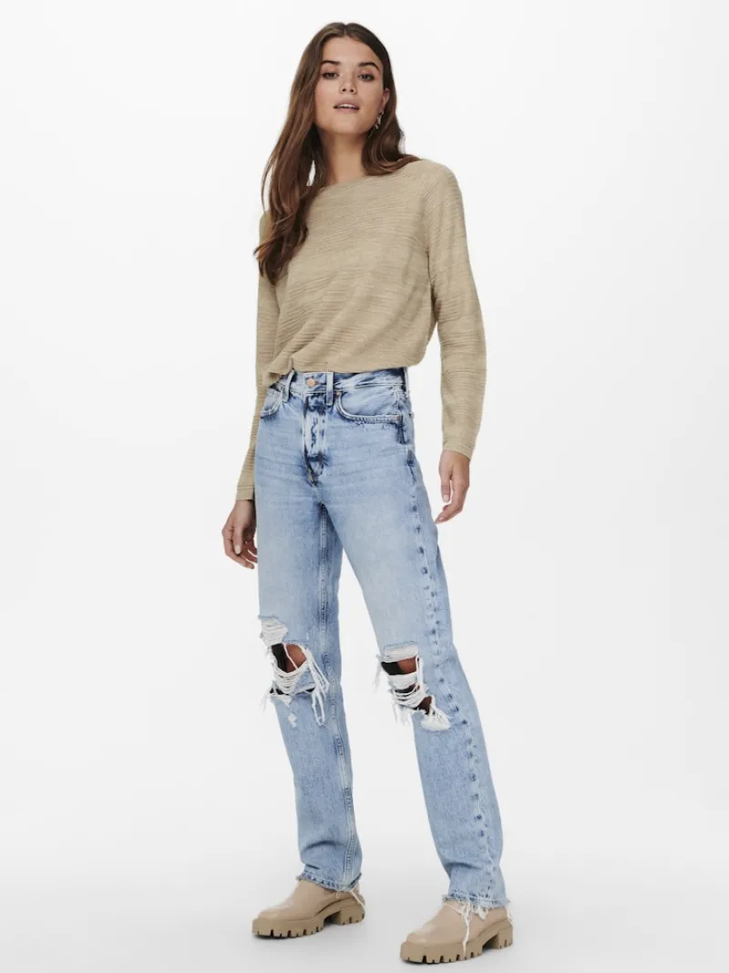 Only Pullover & Sweatshirts*ONLCAVIAR LS PULLOVER CS KNT humus