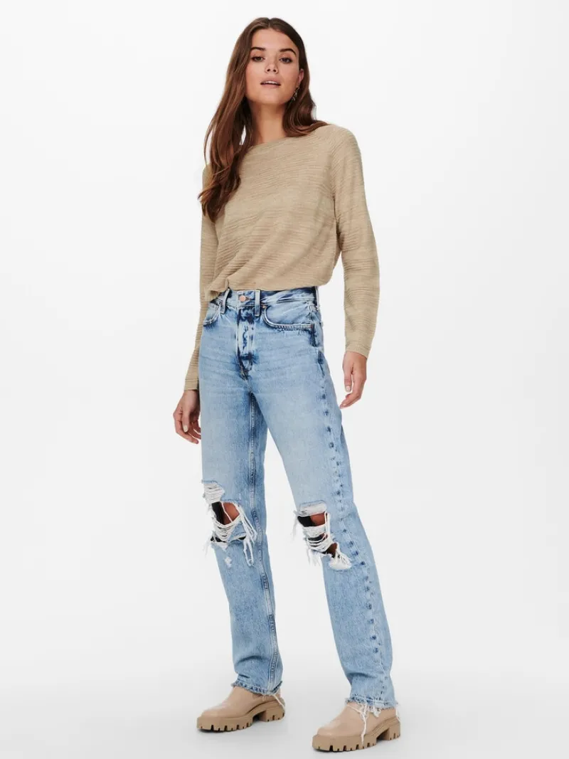 Only Pullover & Sweatshirts*ONLCAVIAR LS PULLOVER CS KNT humus