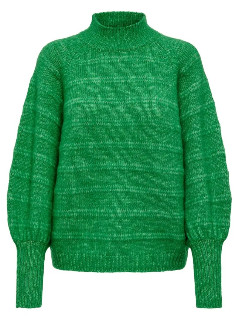 Only Pullover & Sweatshirts*ONLCELINA LS HIGH PULLOVER RP KNT Island Green