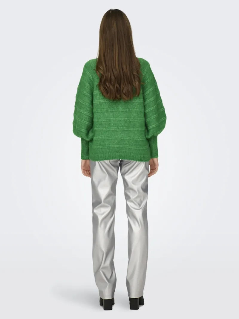 Only Pullover & Sweatshirts*ONLCELINA LS HIGH PULLOVER RP KNT Island Green
