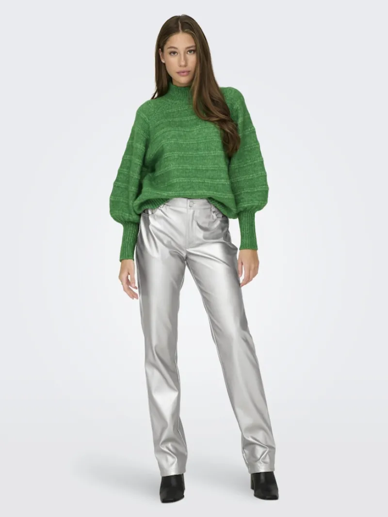 Only Pullover & Sweatshirts*ONLCELINA LS HIGH PULLOVER RP KNT Island Green