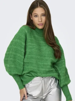 Only Pullover & Sweatshirts*ONLCELINA LS HIGH PULLOVER RP KNT Island Green