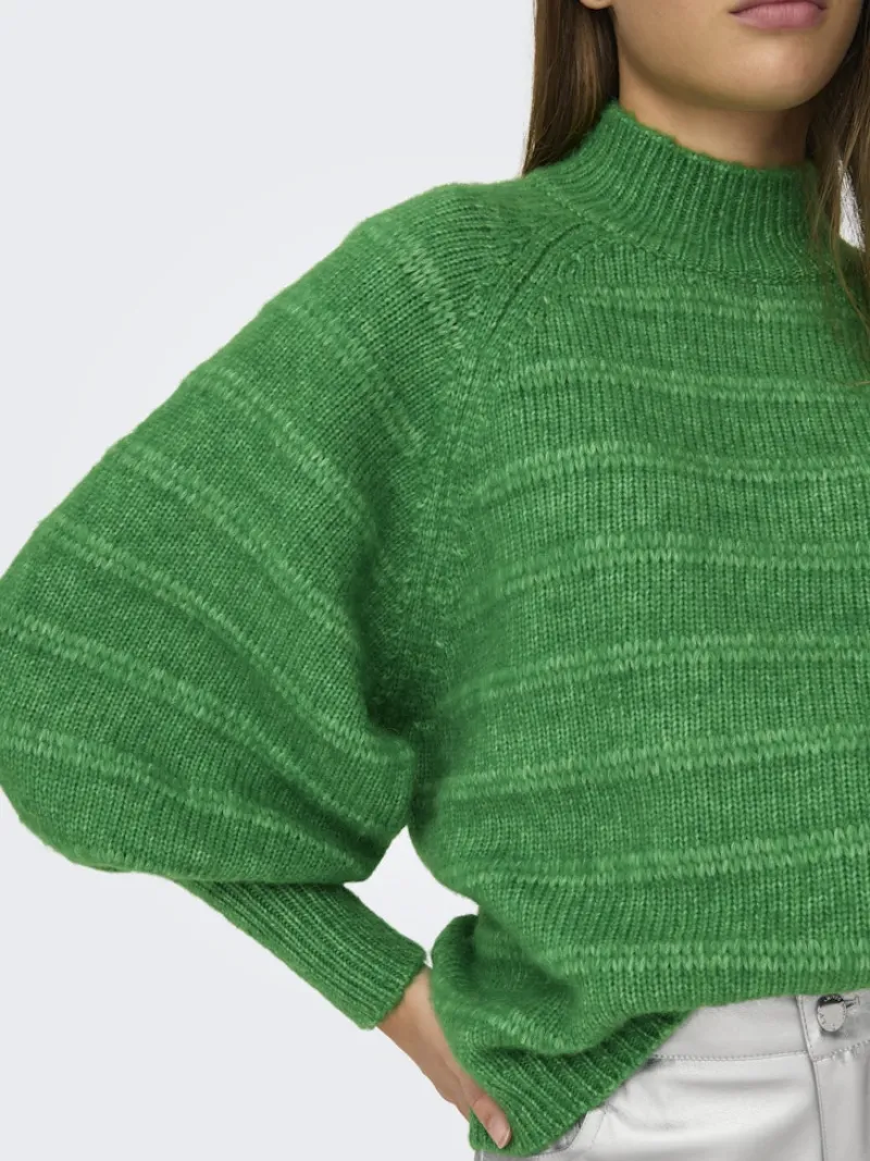 Only Pullover & Sweatshirts*ONLCELINA LS HIGH PULLOVER RP KNT Island Green