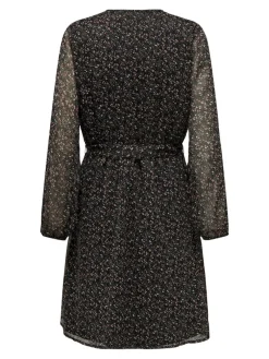 Only Kleider*ONLCERA LIFE 3/4 SHORT DRESS WVN NOOS schwarz4