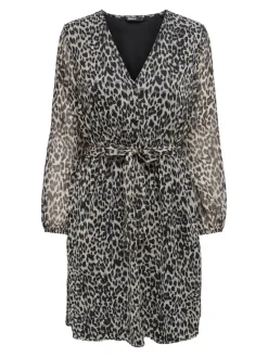 Only Kleider*ONLCERA LIFE 3/4 SHORT DRESS WVN NOOS pumice stone