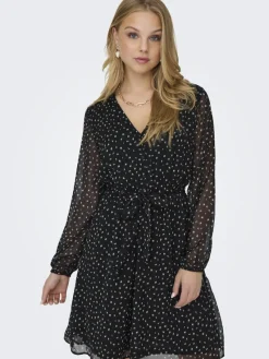 Only Kleider*ONLCERA LIFE 3/4 SHORT DRESS WVN NOOS schwarz5