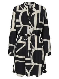 Only Kleider*ONLCORY LIFE L/S V-NECK TUNIC WVN NOOS Black