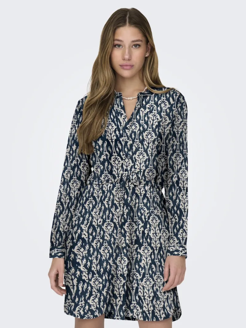 Only Kleider*ONLCORY LIFE L/S V-NECK TUNIC WVN NOOS Total Eclipse