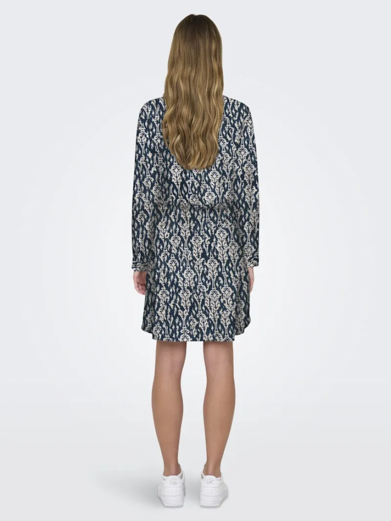 Only Kleider*ONLCORY LIFE L/S V-NECK TUNIC WVN NOOS Total Eclipse