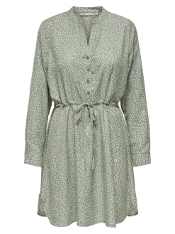 Only Kleider*ONLCORY LIFE L/S V-NECK TUNIC WVN NOOS lily pad