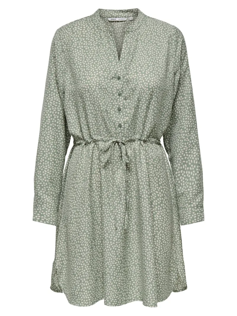 Only Kleider*ONLCORY LIFE L/S V-NECK TUNIC WVN NOOS lily pad