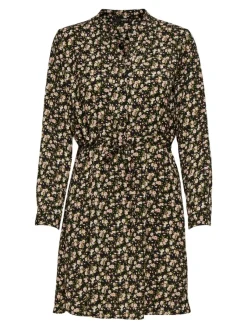 Only Kleider*ONLCORY LIFE L/S V-NECK TUNIC WVN NOOS black1