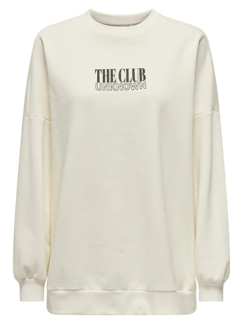 Only Pullover & Sweatshirts*ONLDAZE L/S PARTY O-NECK SWT Cloud Dancer