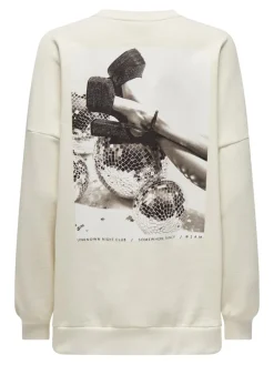 Only Pullover & Sweatshirts*ONLDAZE L/S PARTY O-NECK SWT Cloud Dancer