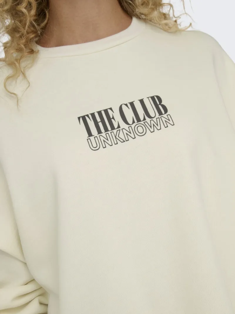 Only Pullover & Sweatshirts*ONLDAZE L/S PARTY O-NECK SWT Cloud Dancer