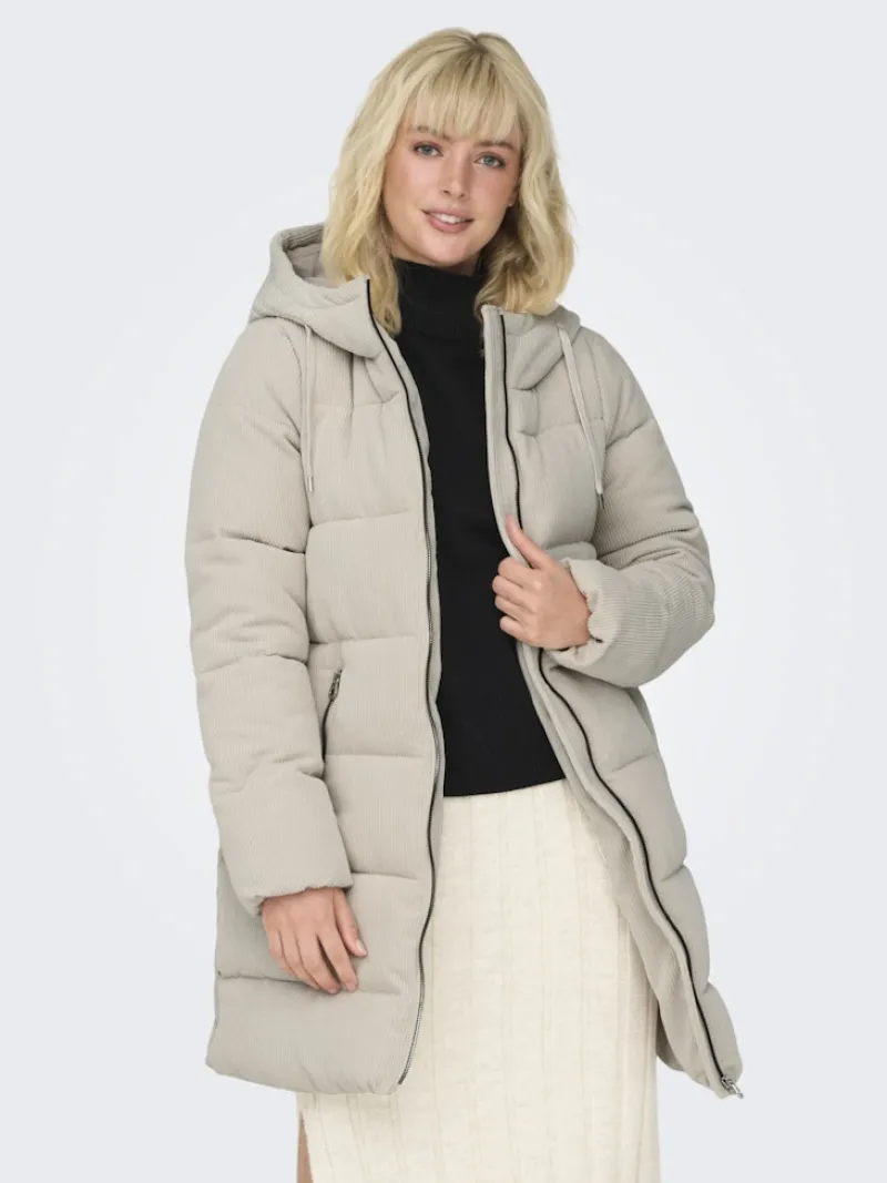 Only Jacken*ONLDOLLY LONG CORDUROY PUFFER OTW moonstruck