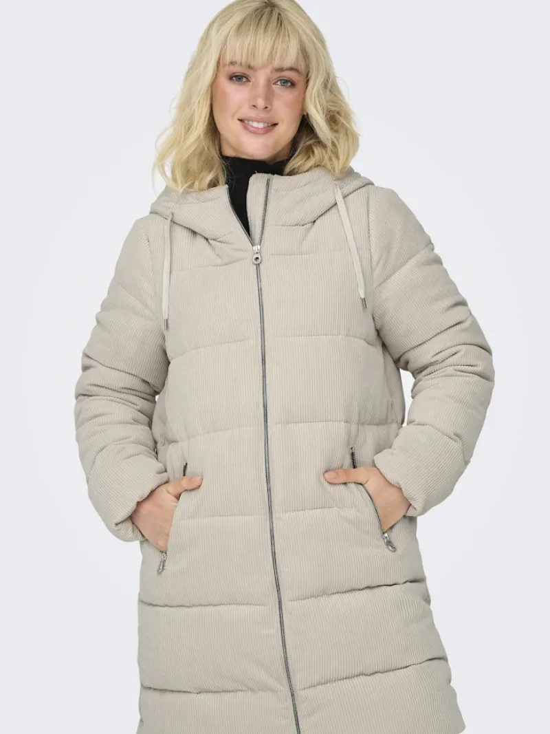 Only Jacken*ONLDOLLY LONG CORDUROY PUFFER OTW moonstruck