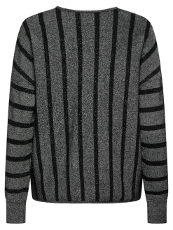 Only Pullover & Sweatshirts*ONLDOMINIQUE LS GLITTER V-NECK CS KNT Black