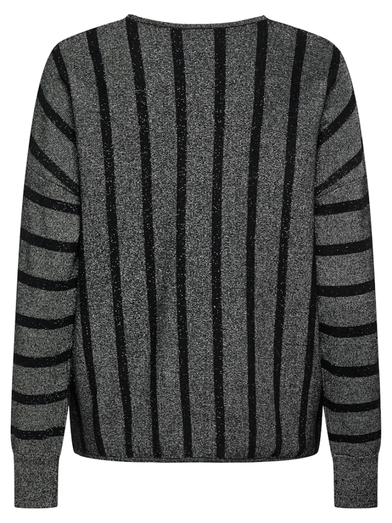 Only Pullover & Sweatshirts*ONLDOMINIQUE LS GLITTER V-NECK CS KNT Black