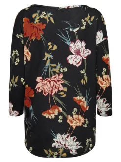 Only Shirts*ONLELCOS 4/5 AOP TOP JRS NOOS black3