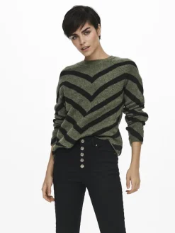 Only Pullover & Sweatshirts*ONLELIZA L/S PULLOVER KNT NOOS lizard