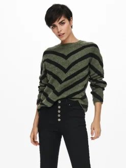 Only Pullover & Sweatshirts*ONLELIZA L/S PULLOVER KNT NOOS lizard