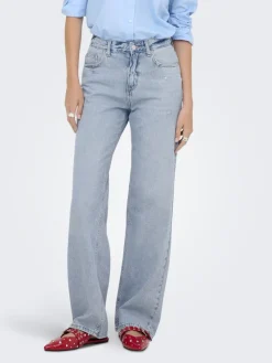Only Jeans*ONLELLA MW STRAIGHT TAI518 DNM NOOS Light Blue Denim