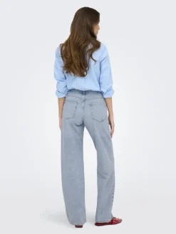 Only Jeans*ONLELLA MW STRAIGHT TAI518 DNM NOOS Light Blue Denim