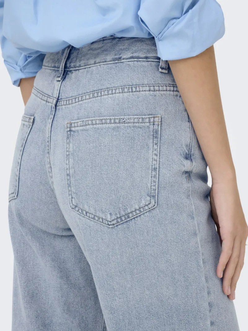 Only Jeans*ONLELLA MW STRAIGHT TAI518 DNM NOOS Light Blue Denim