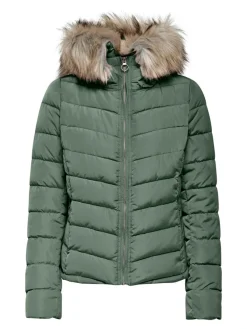 Only Jacken*ONLELLAN QUILT HOOD JACKET LIFE OTW sea spray