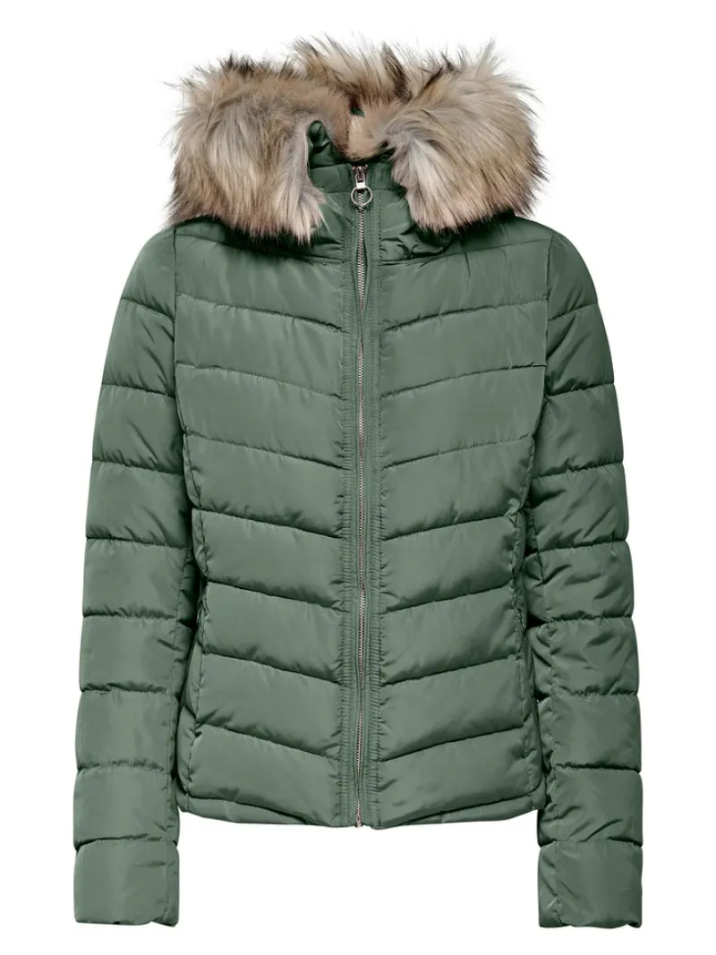 Only Jacken*ONLELLAN QUILT HOOD JACKET LIFE OTW sea spray