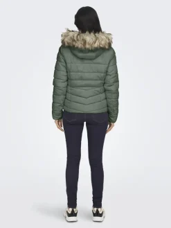Only Jacken*ONLELLAN QUILT HOOD JACKET LIFE OTW sea spray