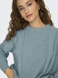 Only Pullover & Sweatshirts*ONLELLY LIFE LS CABLE O-NECK CC KNT arona