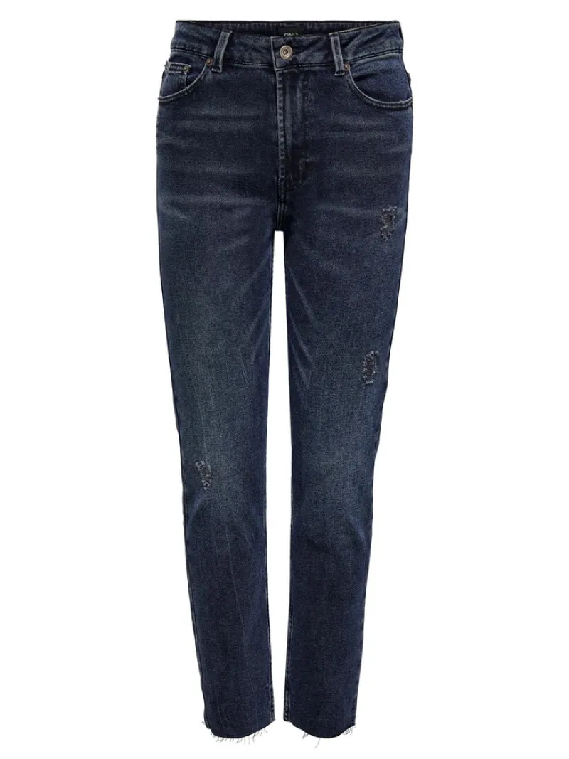 Only Jeans*ONLEMILY HW ST RW CR AK MAE546 NOOS blue black denim