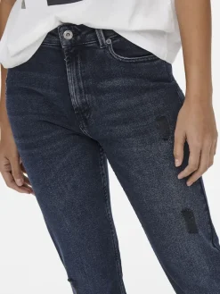 Only Jeans*ONLEMILY HW ST RW CR AK MAE546 NOOS blue black denim