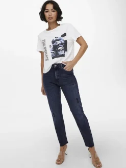 Only Jeans*ONLEMILY HW ST RW CR AK MAE546 NOOS blue black denim