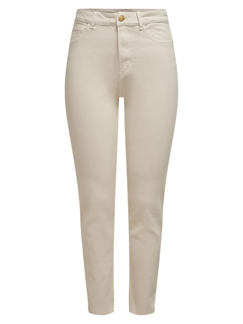 Only Jeans*ONLEMILY HW ST RW CRPANK DNM COL NOOS ecru