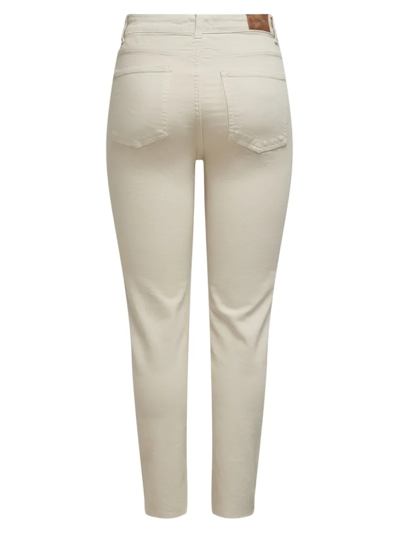 Only Jeans*ONLEMILY HW ST RW CRPANK DNM COL NOOS ecru