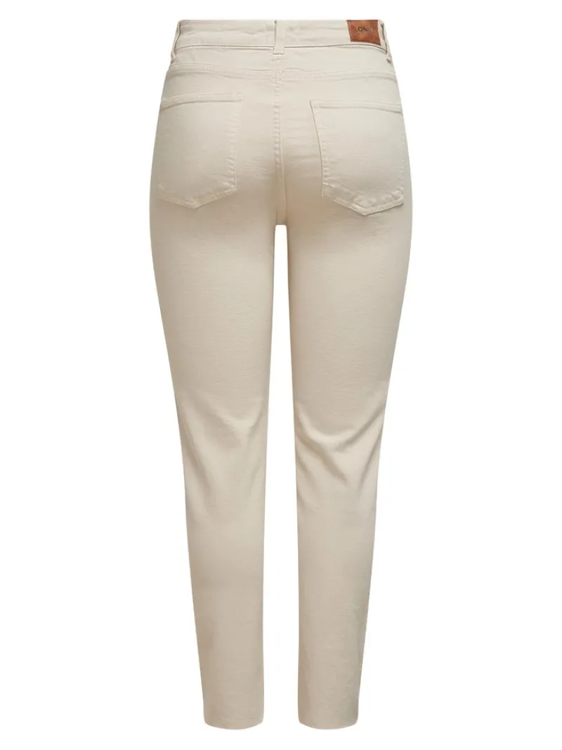 Only Jeans*ONLEMILY HW ST RW CRPANK DNM COL NOOS ecru