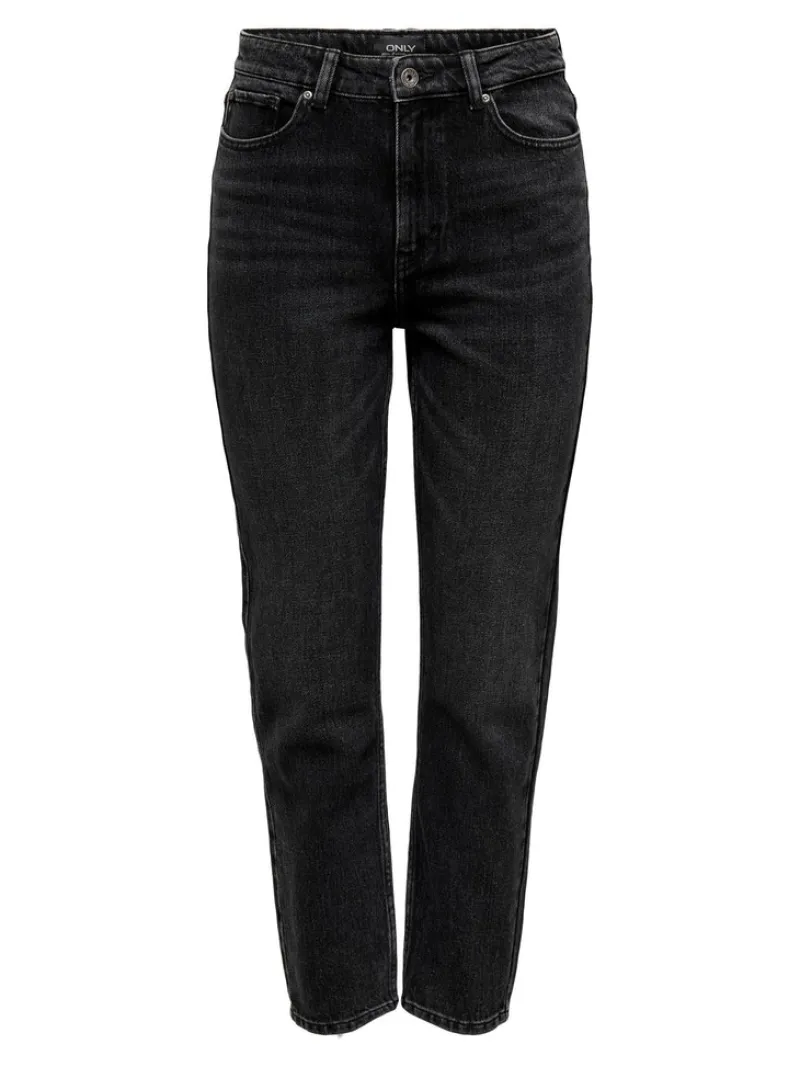 Only Jeans*ONLEMILY HW STR ANK DNM NAS997 NOOS Black Denim