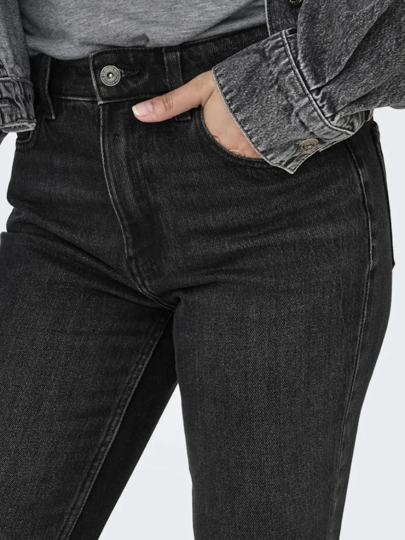 Only Jeans*ONLEMILY HW STR ANK DNM NAS997 NOOS Black Denim