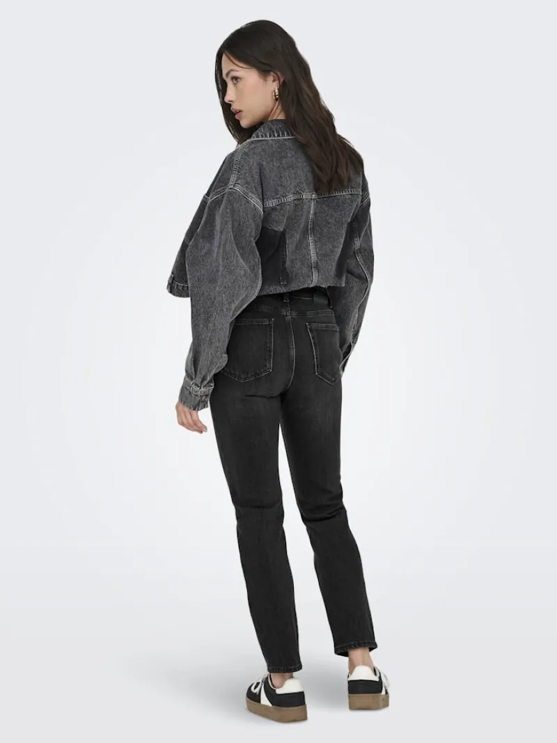 Only Jeans*ONLEMILY HW STR ANK DNM NAS997 NOOS Black Denim