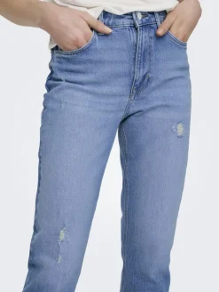 Only Jeans*ONLEMILY HW STR ANK DST DNM REA697 NOOS Light Blue Denim