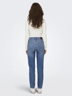 Only Jeans*ONLEMILY STRETCH HW ST AK DNM CRO571NOOS Medium Blue Denim