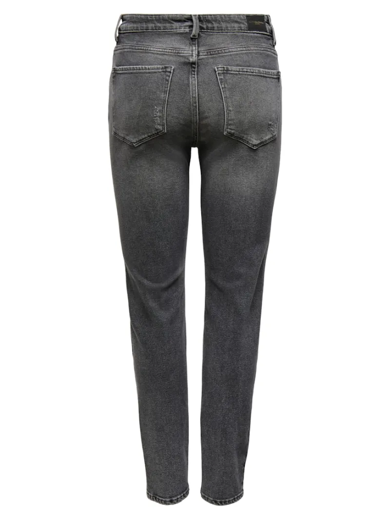 Only Jeans*ONLEMILY STRETCH HW ST ANK CRO614 NOOS Dark Grey Denim