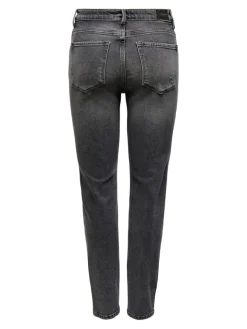 Only Jeans*ONLEMILY STRETCH HW ST ANK CRO614 NOOS Dark Grey Denim